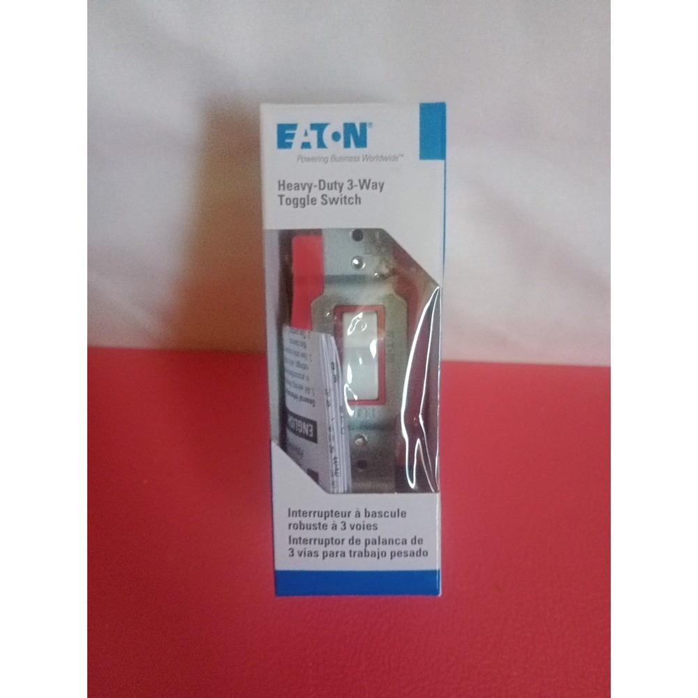 Eaton 1223W-BX-LW White Industrial 3-WAY Toggle Wall Light Switch 20A Arrow Hart